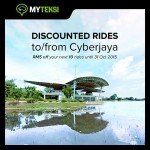 MyTeksi is Offering RM50 Off for 10 Taxi Rides to/from Cyberjaya